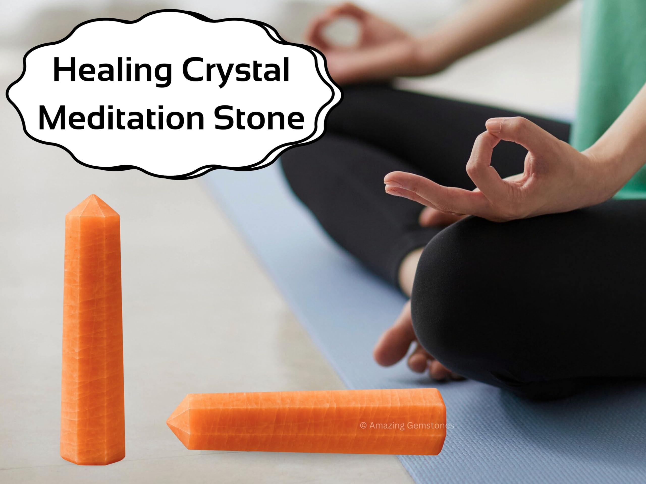 Amazing Gemstone tour aventurine rouge, parfaite sur le bureau pour concentration et ambiance.