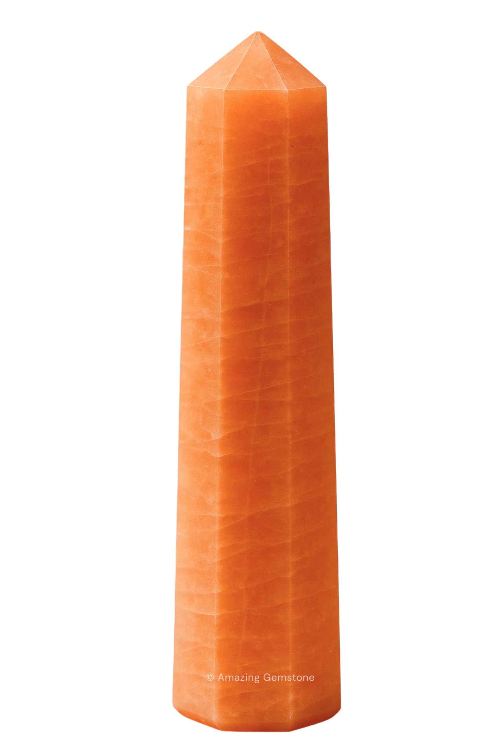 Amazing Gemstone tour cristal aventurine rouge, pointe énergisante pour purifier l’espace.