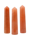 Amazing Gemstone tour cristal aventurine rouge, pointe utile pour les grilles de cristal.