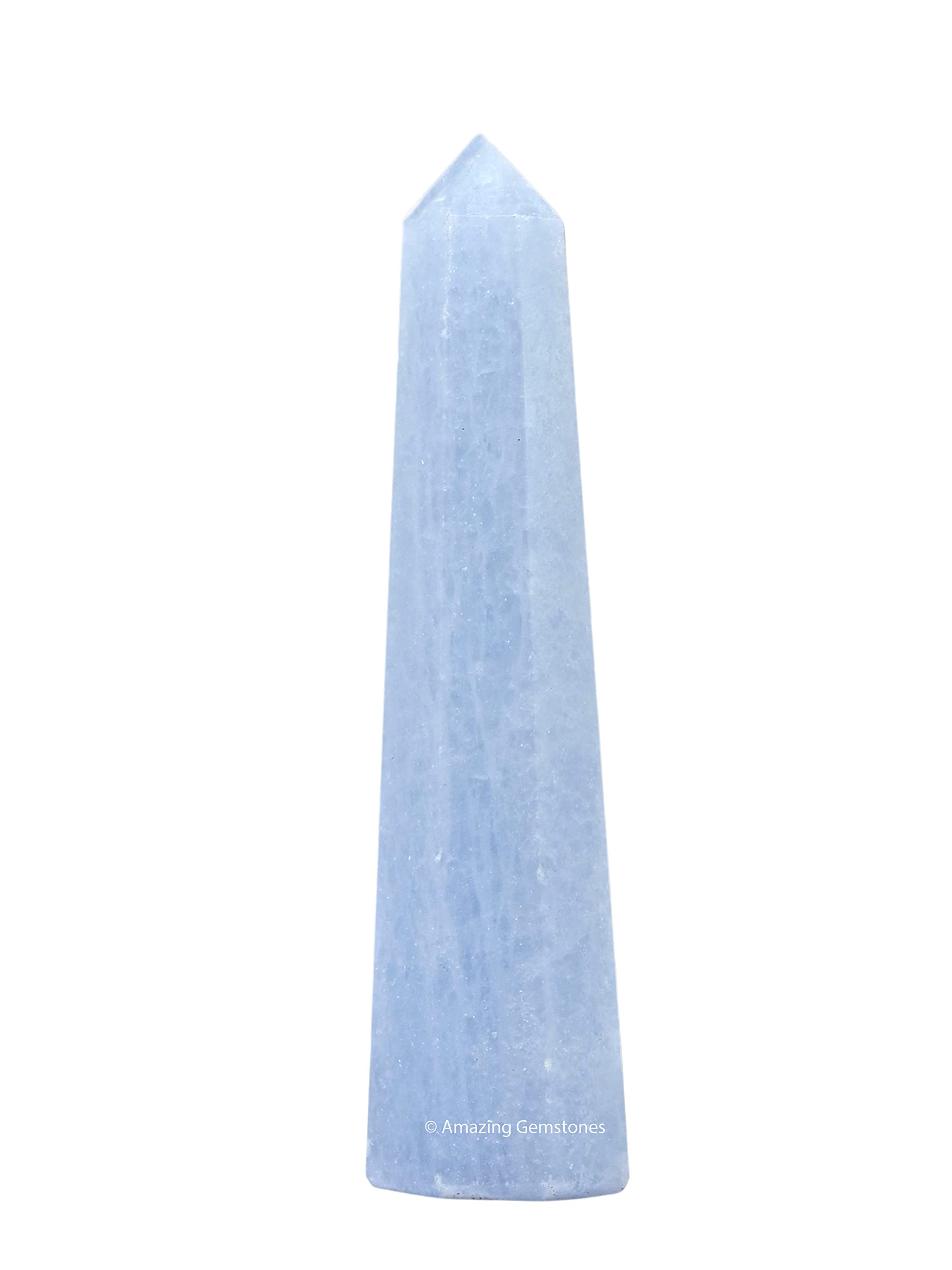 Amazing Gemstone tour cristal calcite bleu celestite: énergie purifiée et revitalisée.
