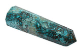 Amazing Gemstone: tour cristal Chrysocolla-Shattuckite, centrez l'énergie dans votre grille.
