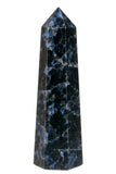 Tour cristal Indigo Gabbro d'Amazing Gemstone, énergie purifiée et focalisée dans l’espace
