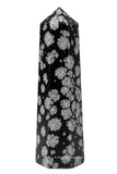 Amazing Gemstone Tour Cristal Obsidienne Neige – énergie revitalisante pour votre espace.