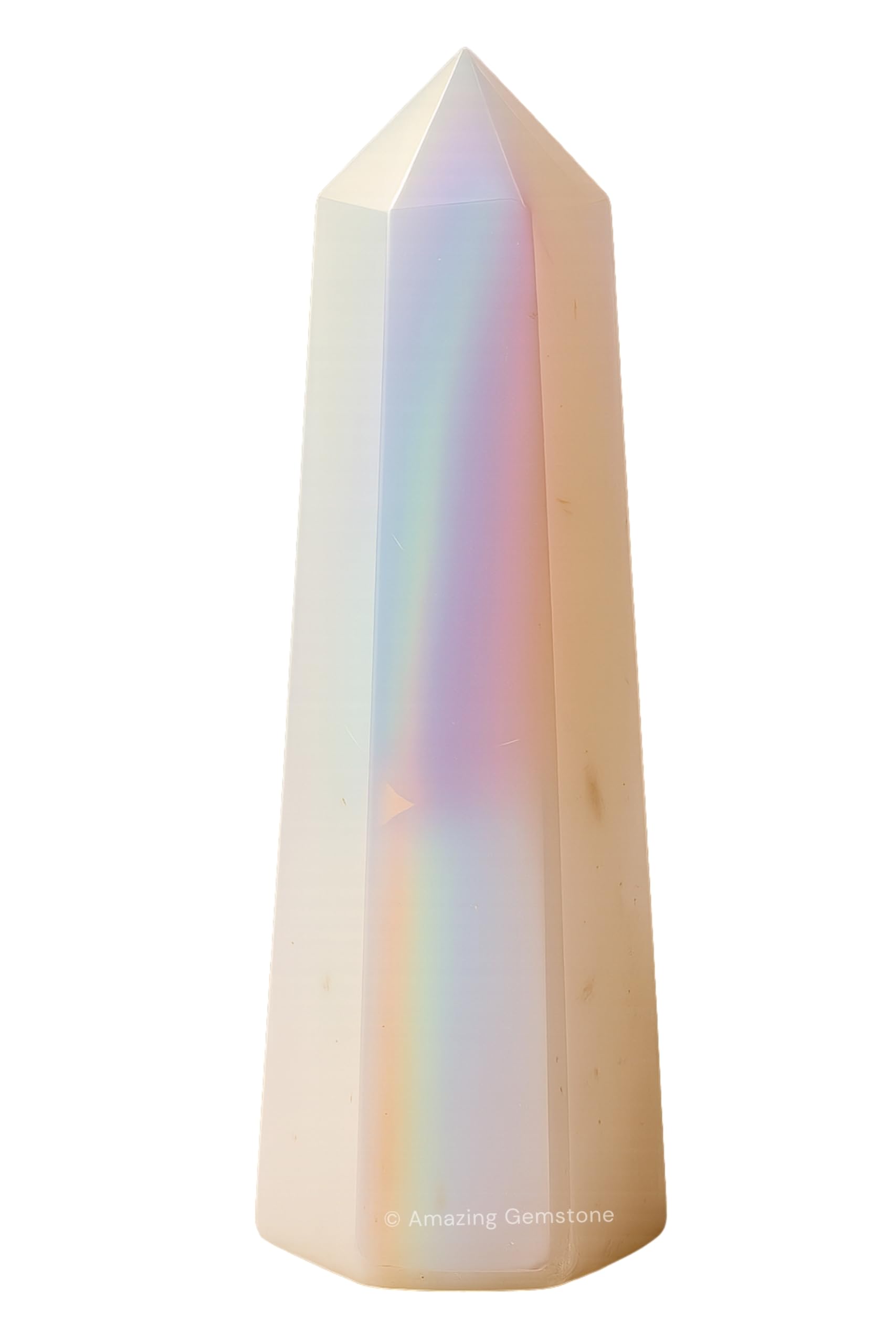 Amazing Gemstone Tour Quartz Aura Angélique premier plan, purifie l’énergie et crée ambiance calme