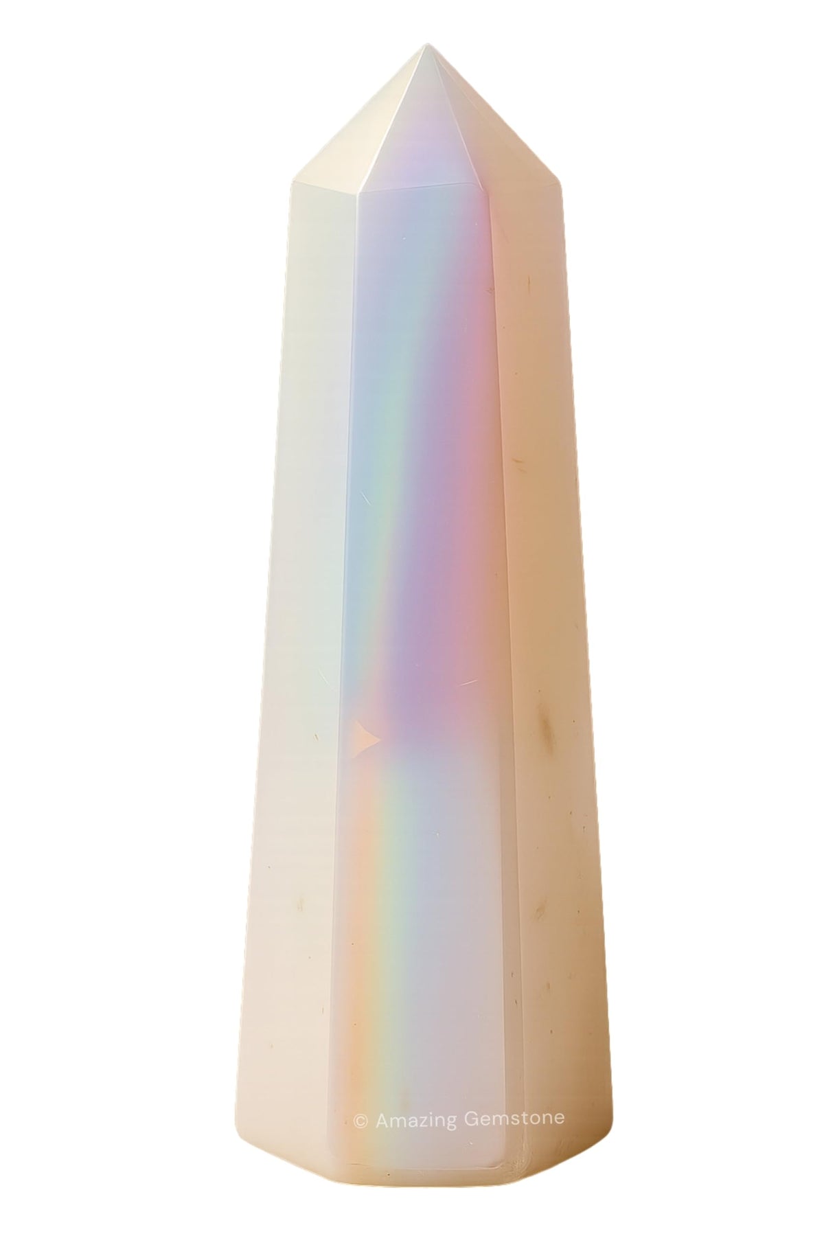 Amazing Gemstone Tour Quartz Aura Angélique premier plan, purifie l’énergie et crée ambiance calme
