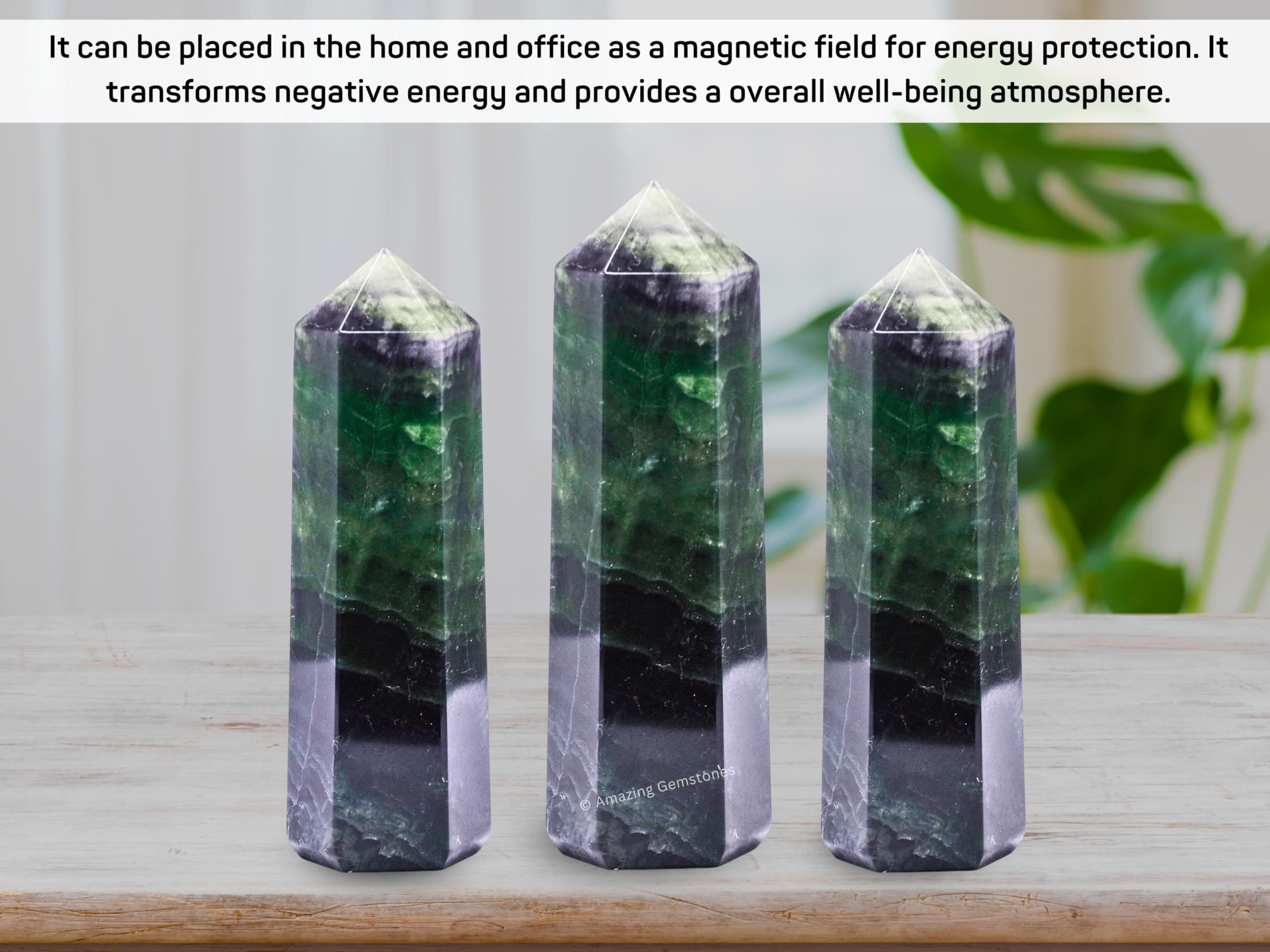 Amazing Gemstone Tour fluorite abondance : attire les intentions et l’abondance.