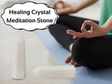 Amazing Gemstone - tour quartz neigeux protégeant et clarifiant l’environnement
