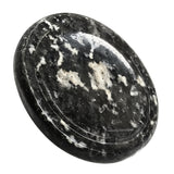 Amazing Gemstone tourmaline noir et blanc, pierre anti-stress à tenir en main.