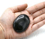 Amazing Gemstone boîte cadeau prête à offrir une pierre de paume noire.