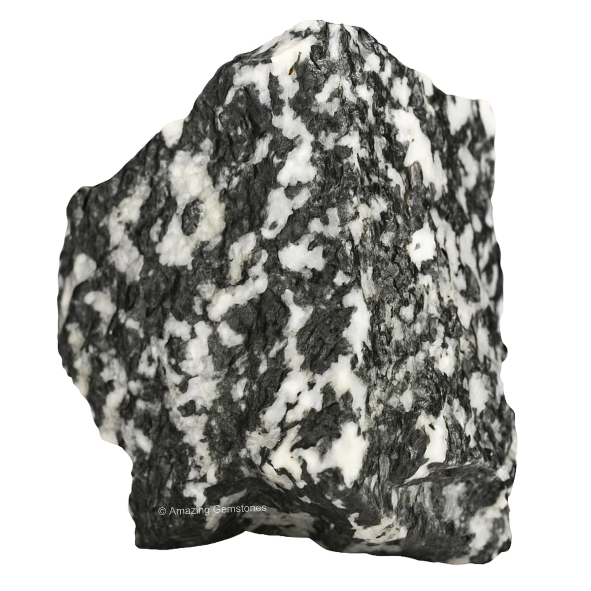 Amazing Gemstone tourmaline noire et blanche brute pour méditation et équilibre.