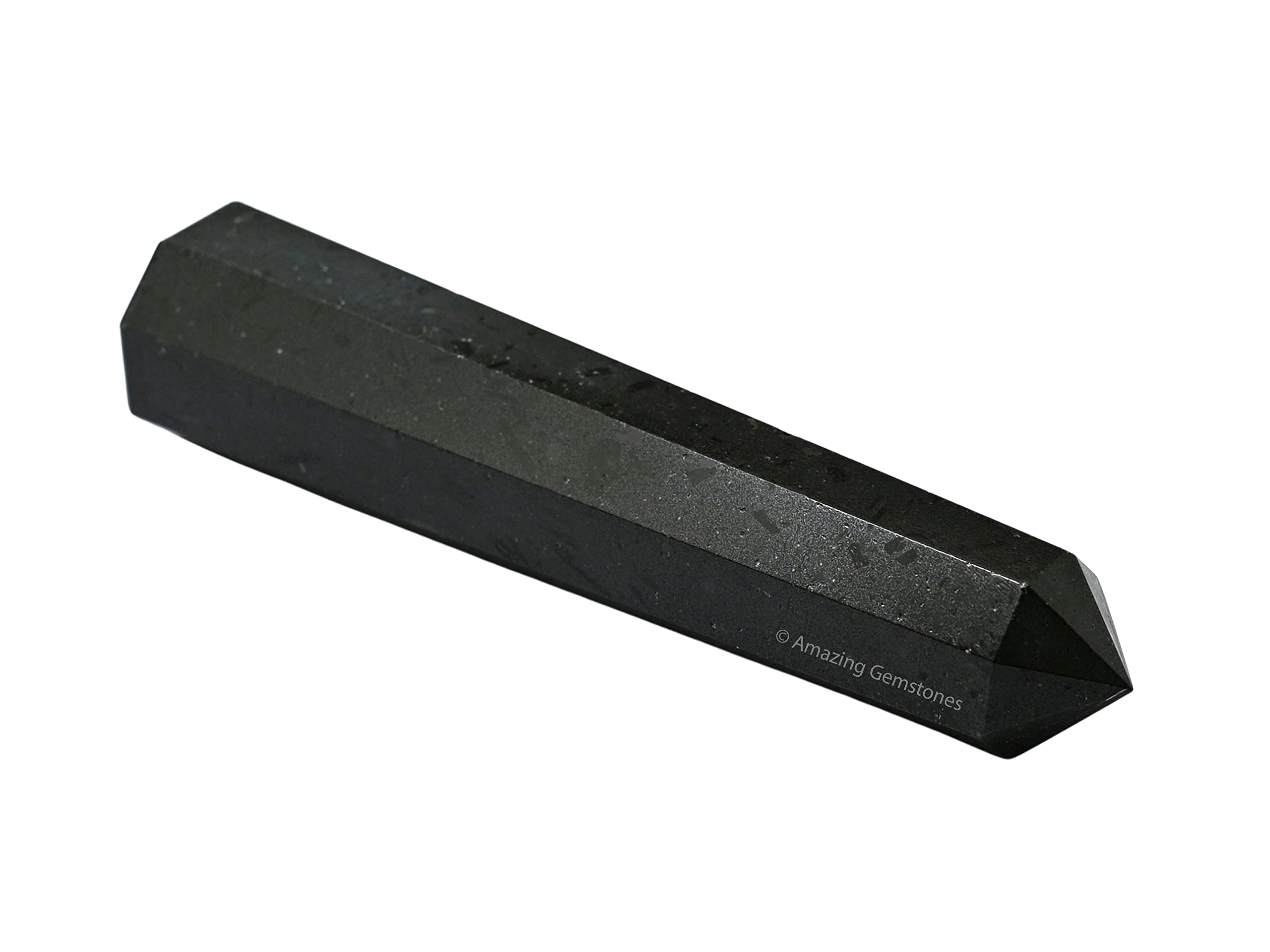 Amazing Gemstone tourmaline noire pointe cristal purifie l’énergie d’un espace dense.