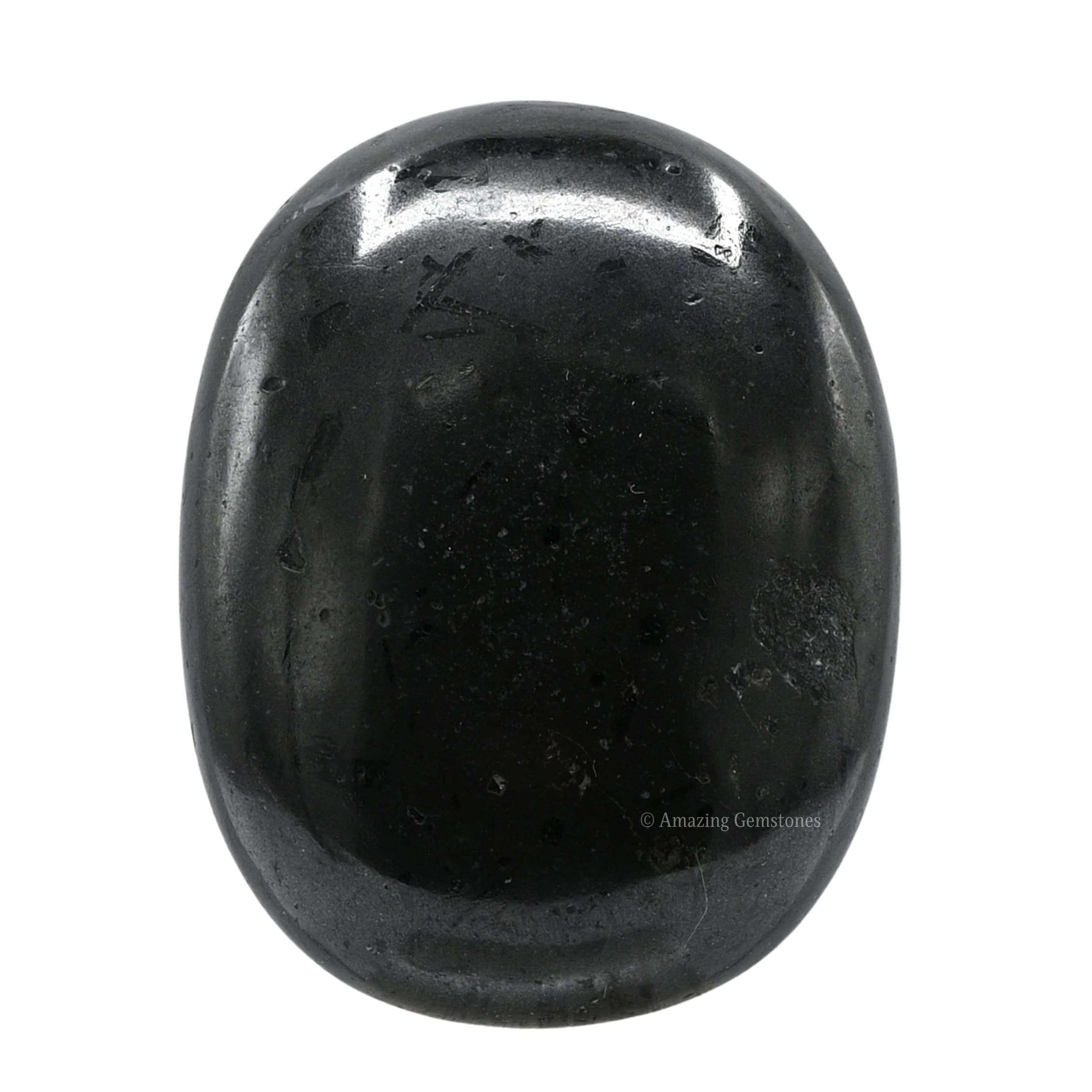 Amazing Gemstone pierre-de-paume noire grande, parfaite pour méditation et centrage.