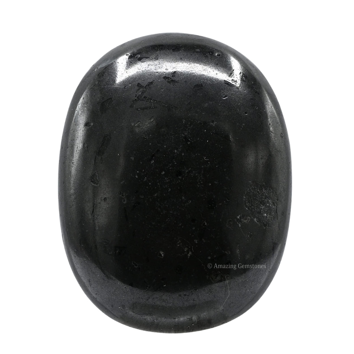 Amazing Gemstone pierre-de-paume noire grande, parfaite pour méditation et centrage.