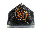 Amazing Gemstone pyramide orgonite tourmaline noire 30 mm, énergie positive