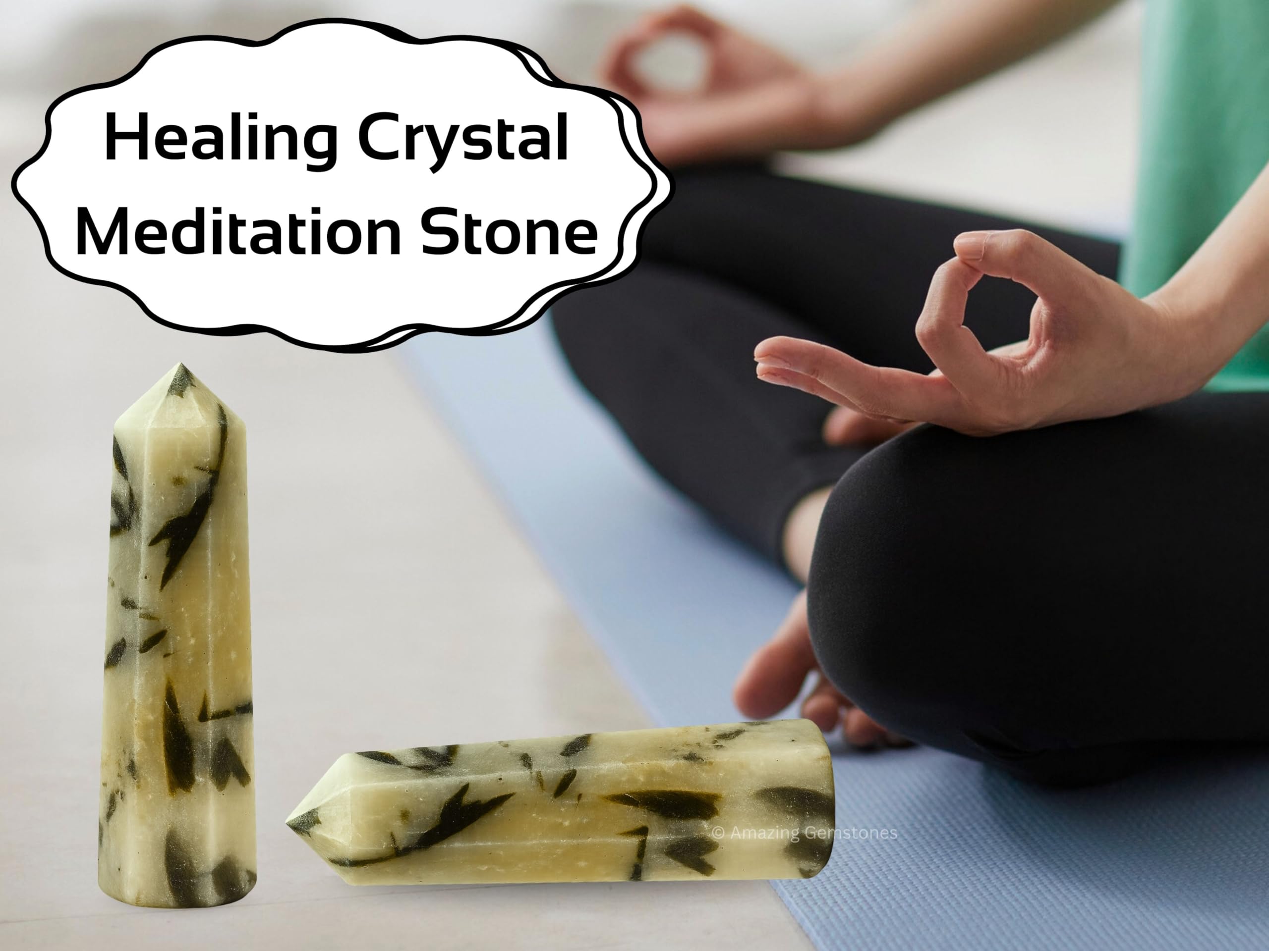 Amazing Gemstone Tourmaline verte dans quartz, parfait pour les grids et les centres d énergie.