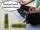 Amazing Gemstone Tourmaline verte équilibre mental, physique et émotionnel lors de séances Reiki.