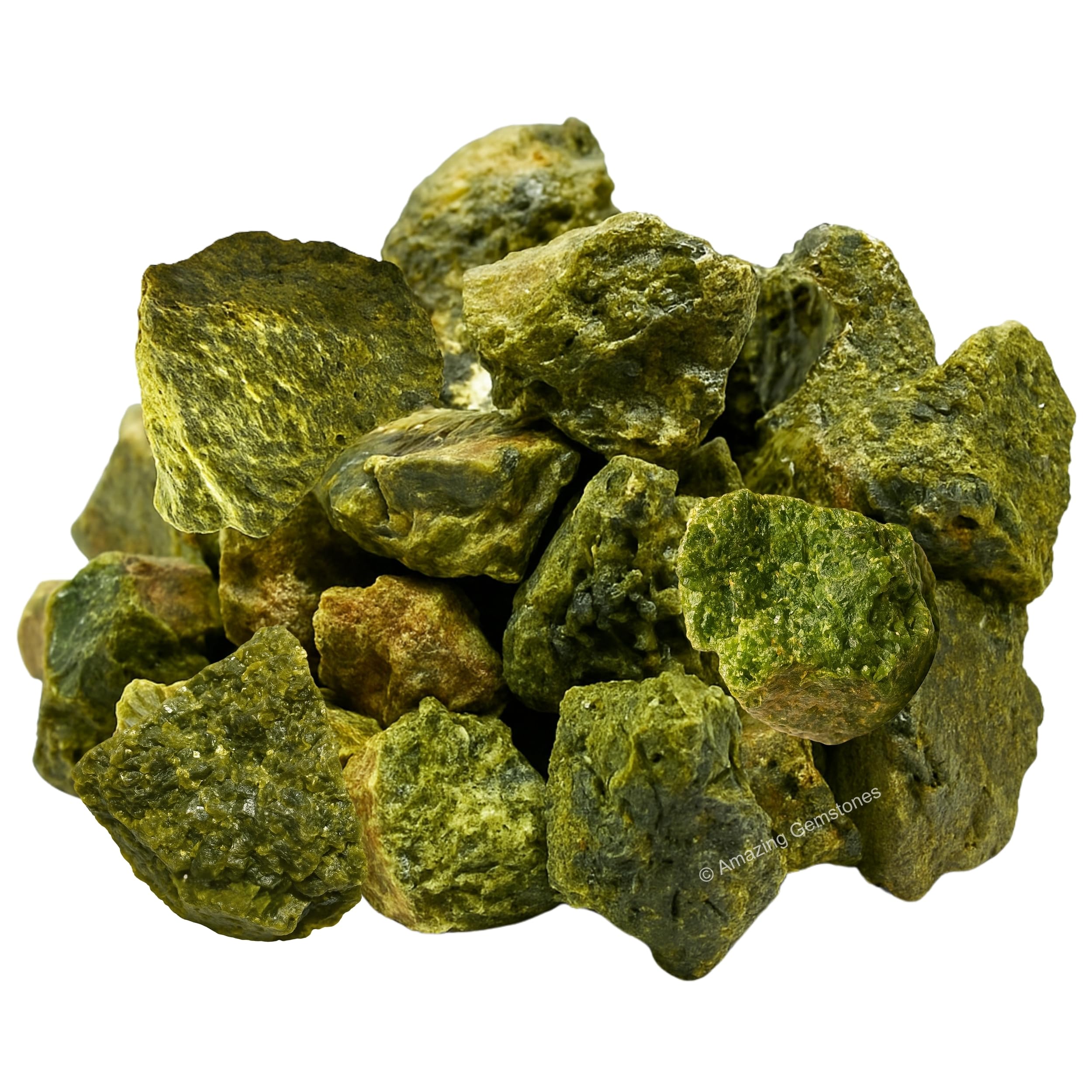 Amazing Gemstone tourmaline verte en matrice brute, associée à la chance et à la prospérité