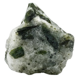 Amazing Gemstone tourmaline verte avec quartz brut, méditation et équilibre émotionnel potentiel