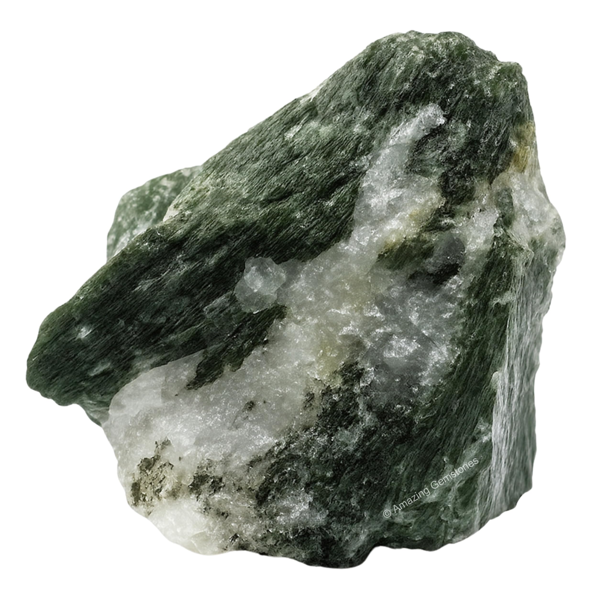 Amazing Gemstone tourmaline verte avec quartz brut, parfait pour le polissage et création