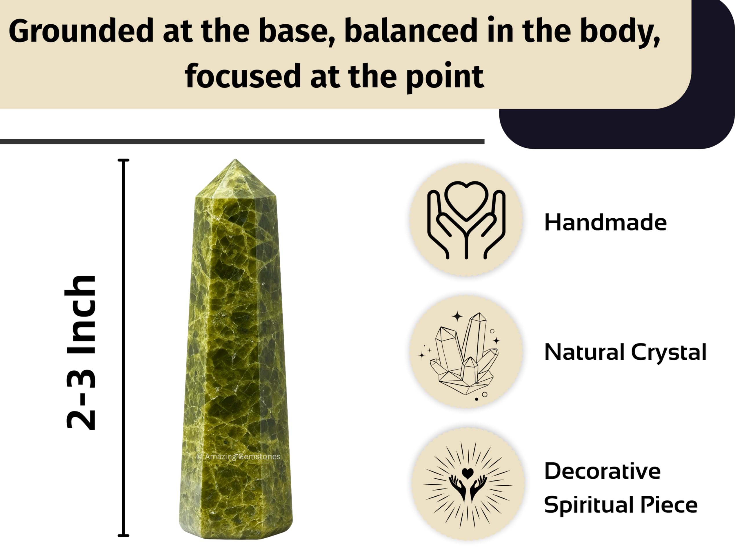Amazing Gemstone Tourmaline verte soutient la concentration et l’intention focalisée.
