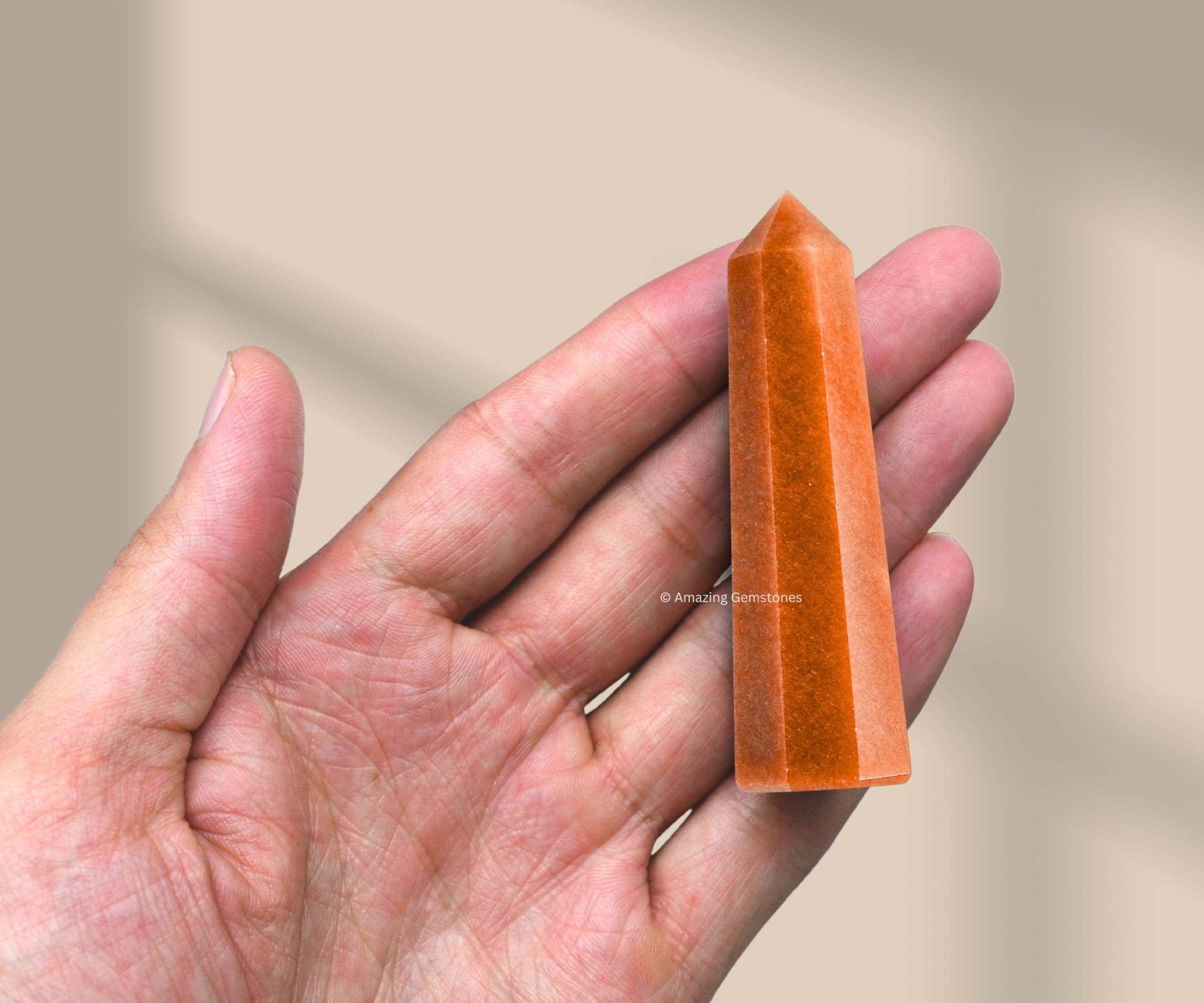 Amazing Gemstone pointe jaspe chocolat favorise méditation et énergie focalisée.