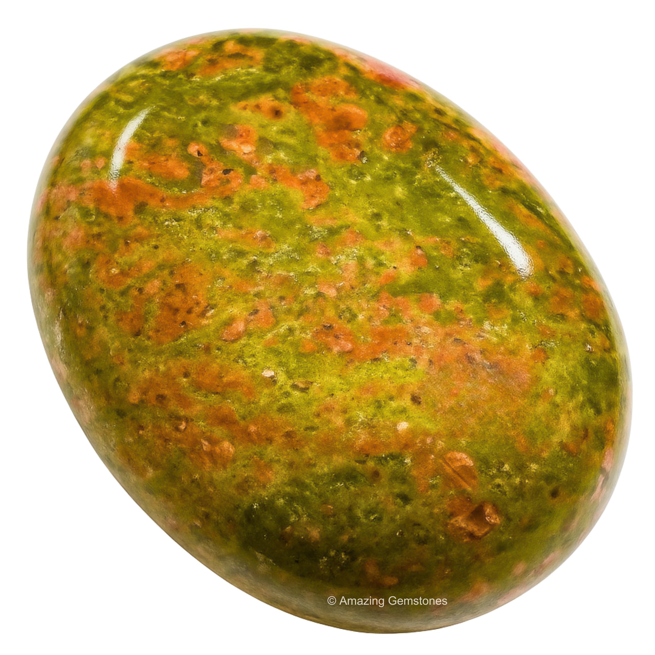 Amazing Gemstone Unakite – détail artisanal montrant texture naturelle.