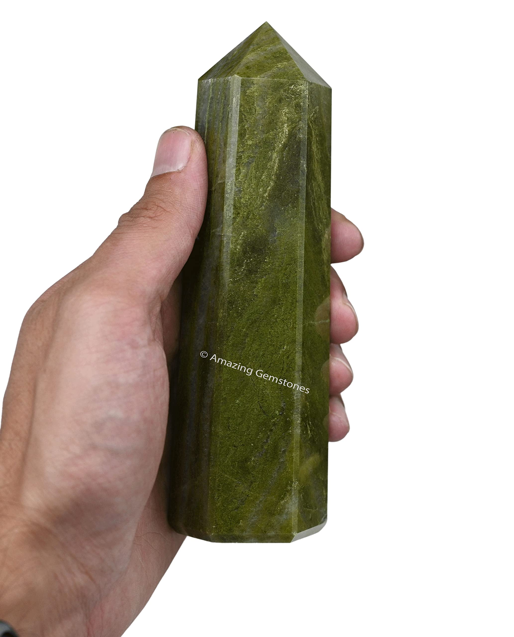 Amazing Gemstone Vesuvianite – obélisque énergie et équilibre mental et émotionnel.