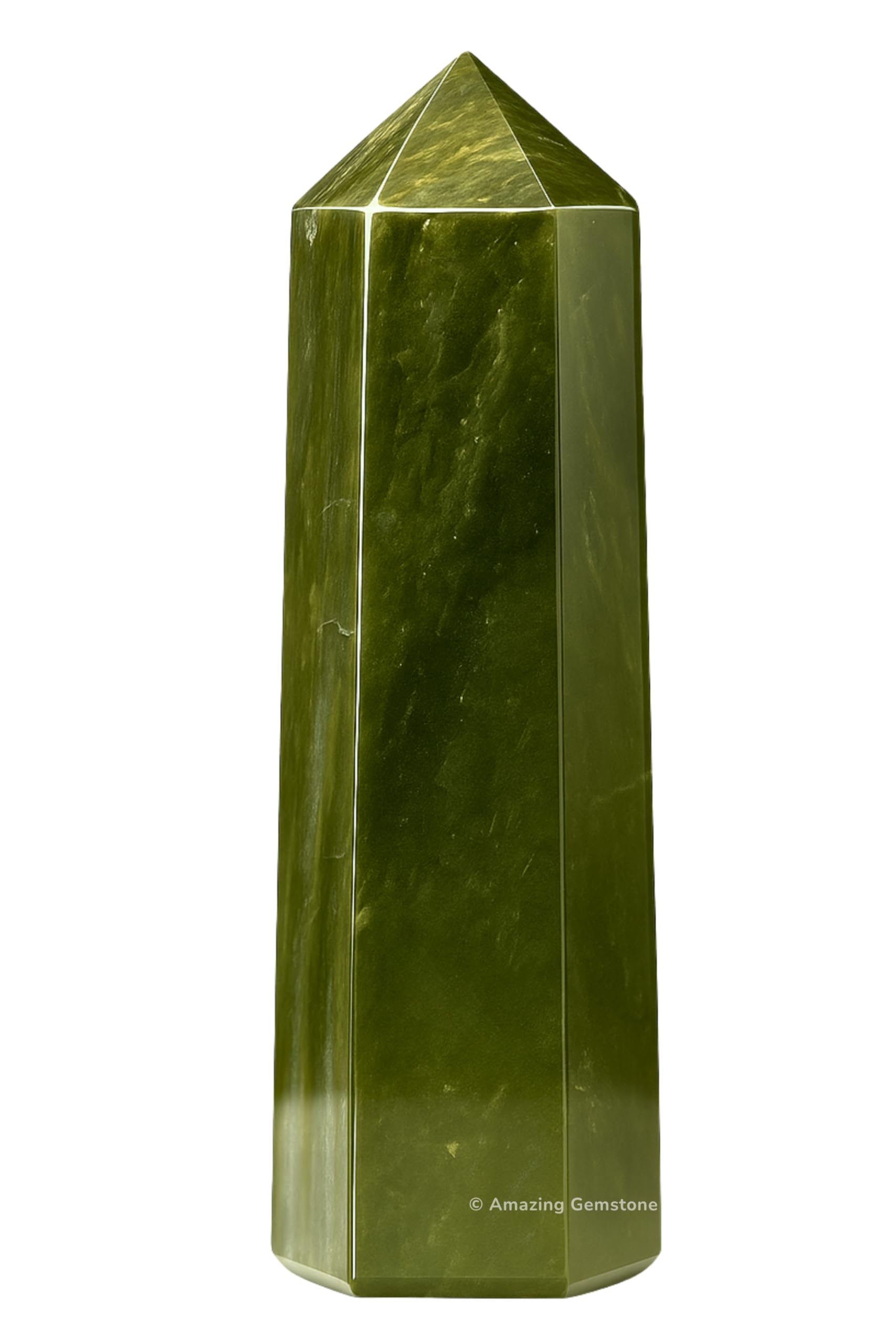 Amazing Gemstone Vesuvianite – point-cristal Reiki; énergie focalisée pour purifier l’espace.