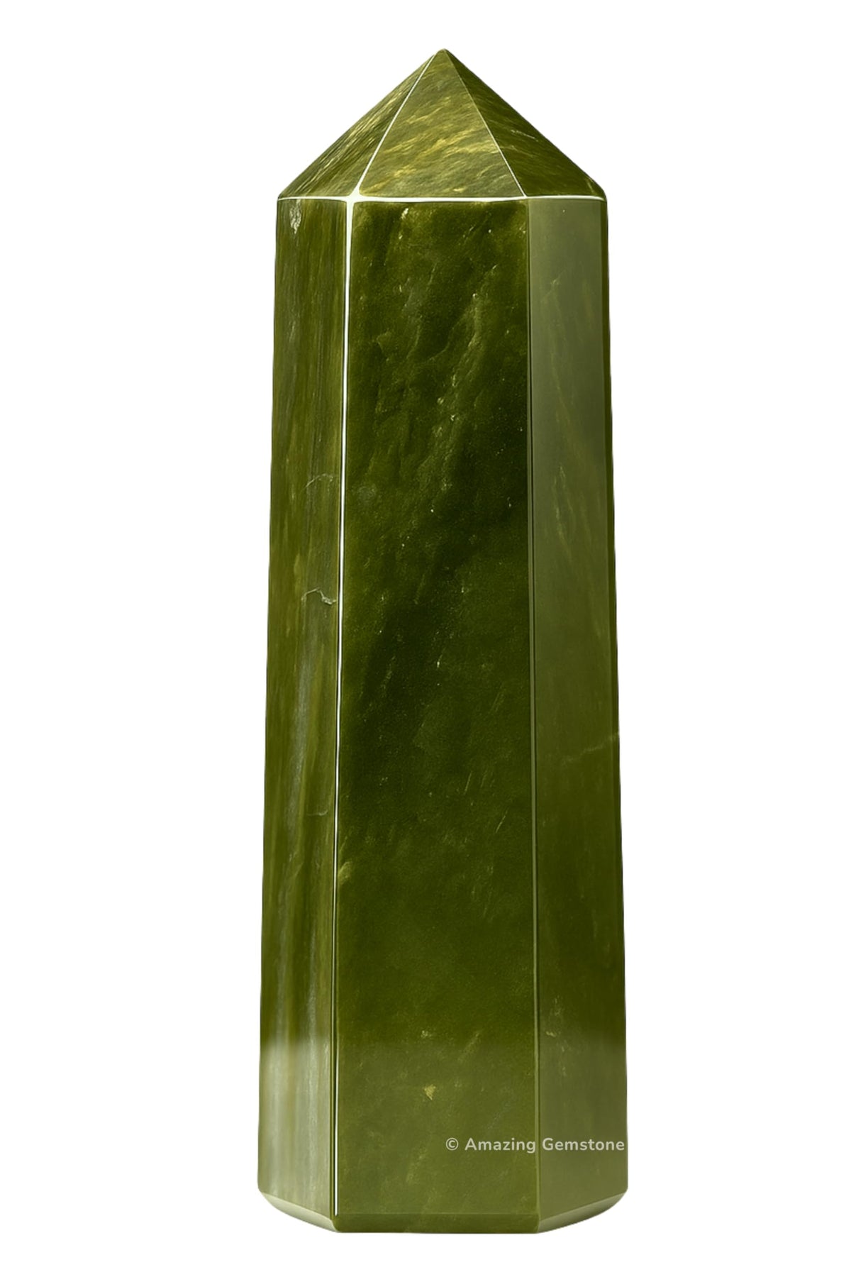 Amazing Gemstone Vesuvianite – point-cristal Reiki; énergie focalisée pour purifier l’espace.