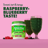 Amazing Grass Greens Superfood ingrédients spiruline et chlorelle, source végétale naturelle.