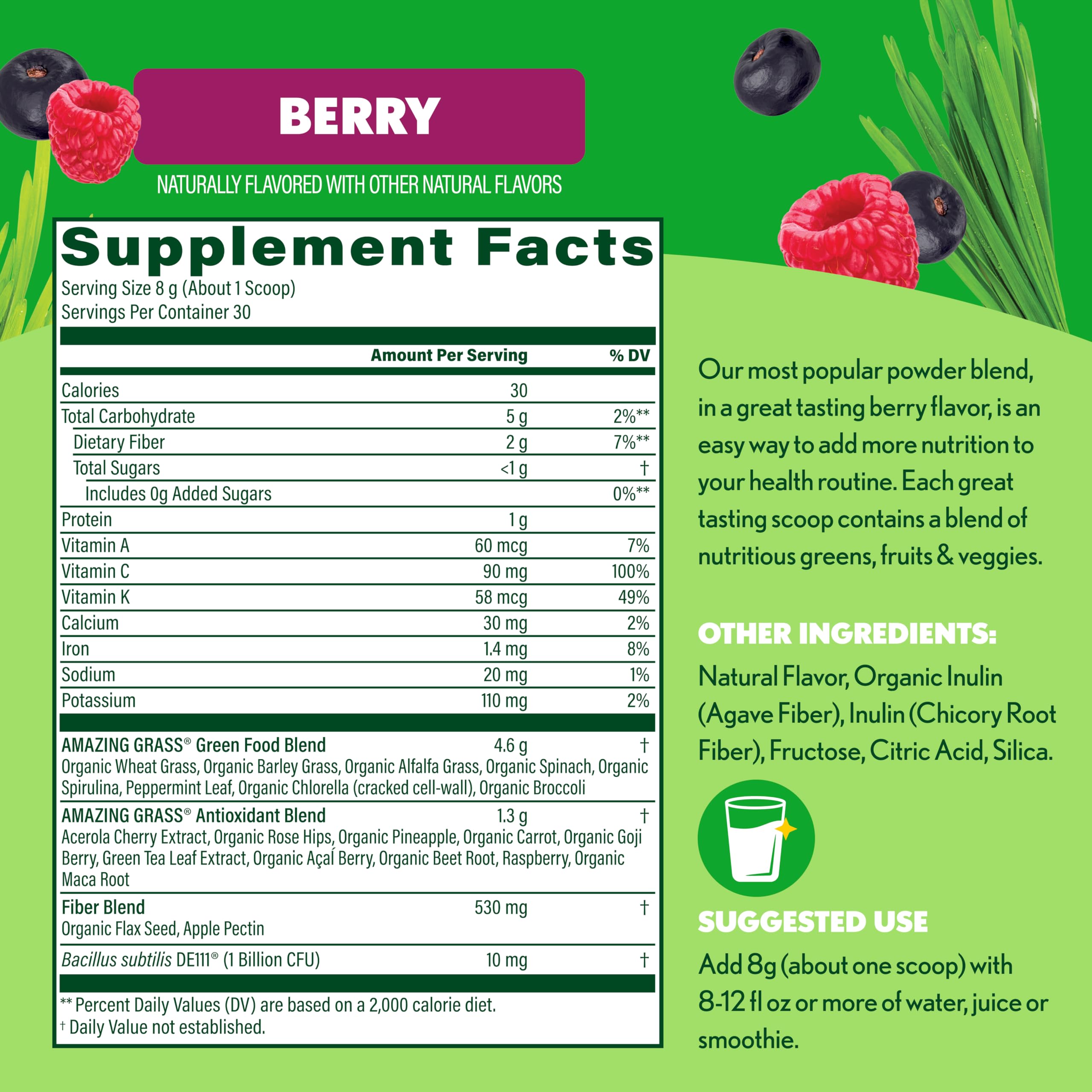 Amazing Grass Greens Superfood usage quotidien, facile à intégrer dans votre routine.