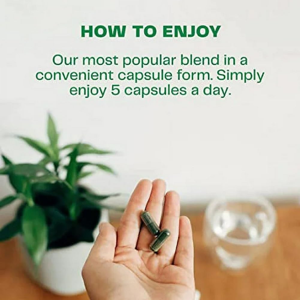 Amazing Grass poudre de betterave en capsules, idéal pour booster l'éclat des repas.