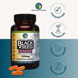 Amazing Herbs – capsules huile noire faciles à avaler au quotidien.