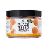 Gommes Amazing Herbs orange en bouteille, goût agréable et soutien immunitaire potentiel.