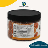 Gommes Amazing Herbs orange, texture molle idéale pour usage quotidien.