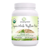 Amazing India: bouteille de psyllium non-GMO prête à l'usage quotidien.