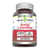 Amazing Nutrition Acétyl-L-Carnitine – bouteille vue face, énergie potentielle au quotidien