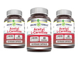 Bouteille Amazing Nutrition Acétyl L-Carnitine HCL 1500 mg prête pour une routine énergétique potentielle.