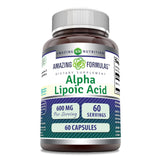 Amazing Nutrition acide alpha-lipoïque 600 mg — bouteille pratique pour usage quotidien.
