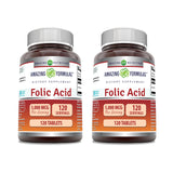 Amazing Nutrition Acide folique 5000mcg – flacon et dosage précis pour le quotidien.