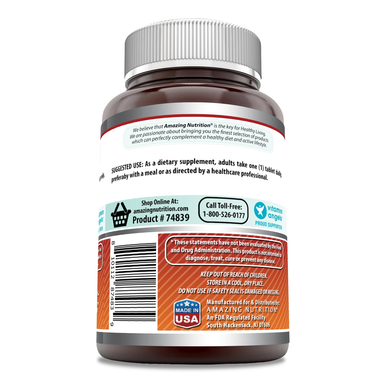 Amazing Nutrition Acide folique – emballage conforme et pureté garantie.
