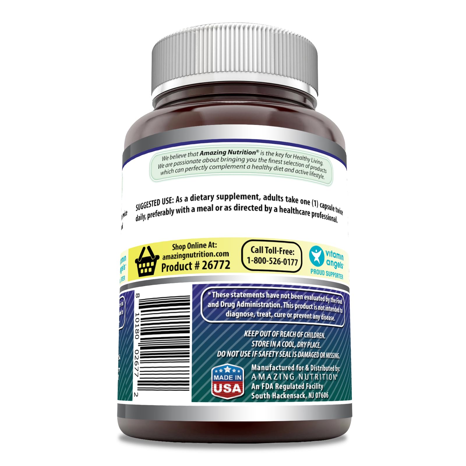 Amazing Nutrition acide lipoique 300 mg — capsules faciles à avaler