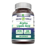 Amazing Nutrition Alpha Lipoic Acid 300 mg, bouteille de capsules prête à l’emploi pour une routine bien-être