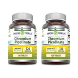 Amazing Formulas Chromium Picolinate – bouteille et comprimés, usage quotidien pratique.