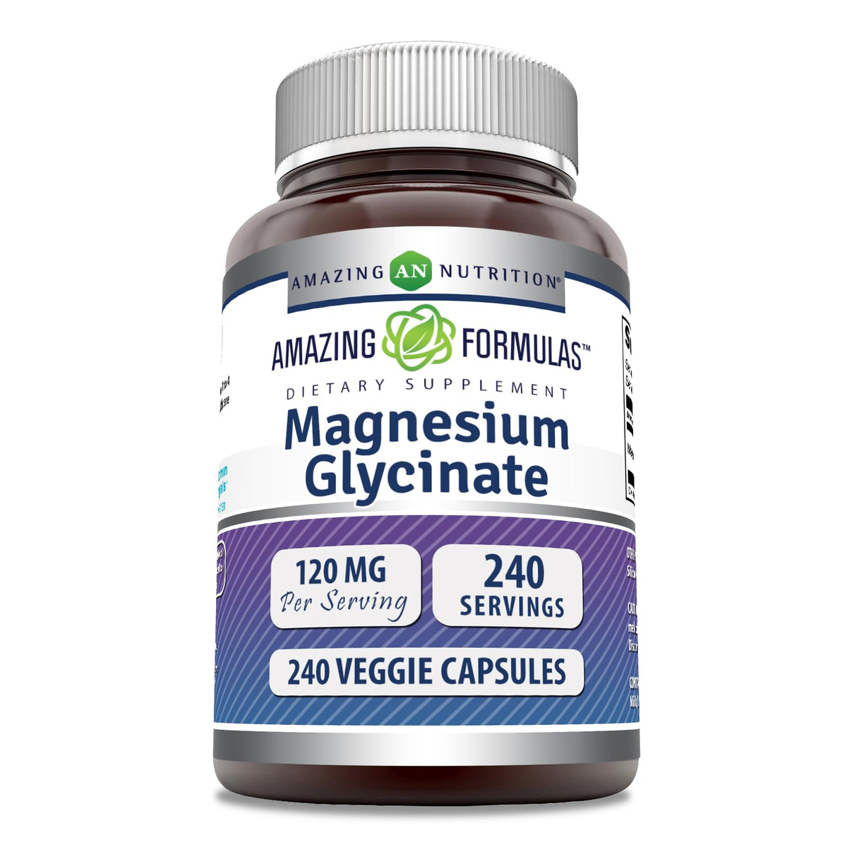 Amazing Formulas Magnesium Glycinate dans la bouteille, idéal pour une routine quotidienne.