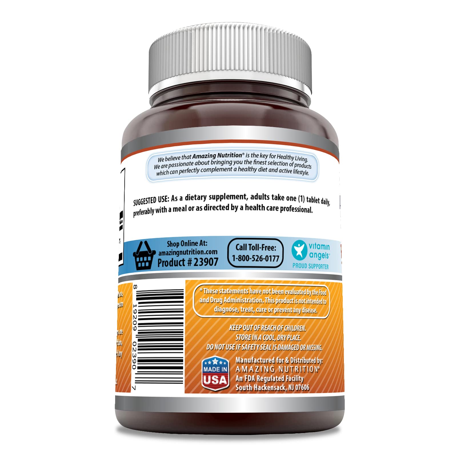 Amazing Formulas Vitamine B6, dosage 25 mg par comprimé, format pratique.