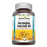 Amazing Nutrition Amazing Omega : bouteille gelules au goût citron et oméga-3 pour le quotidien.