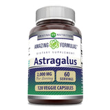 Capsules végétariennes Amazing Nutrition Astragalus, faciles à intégrer à votre routine.