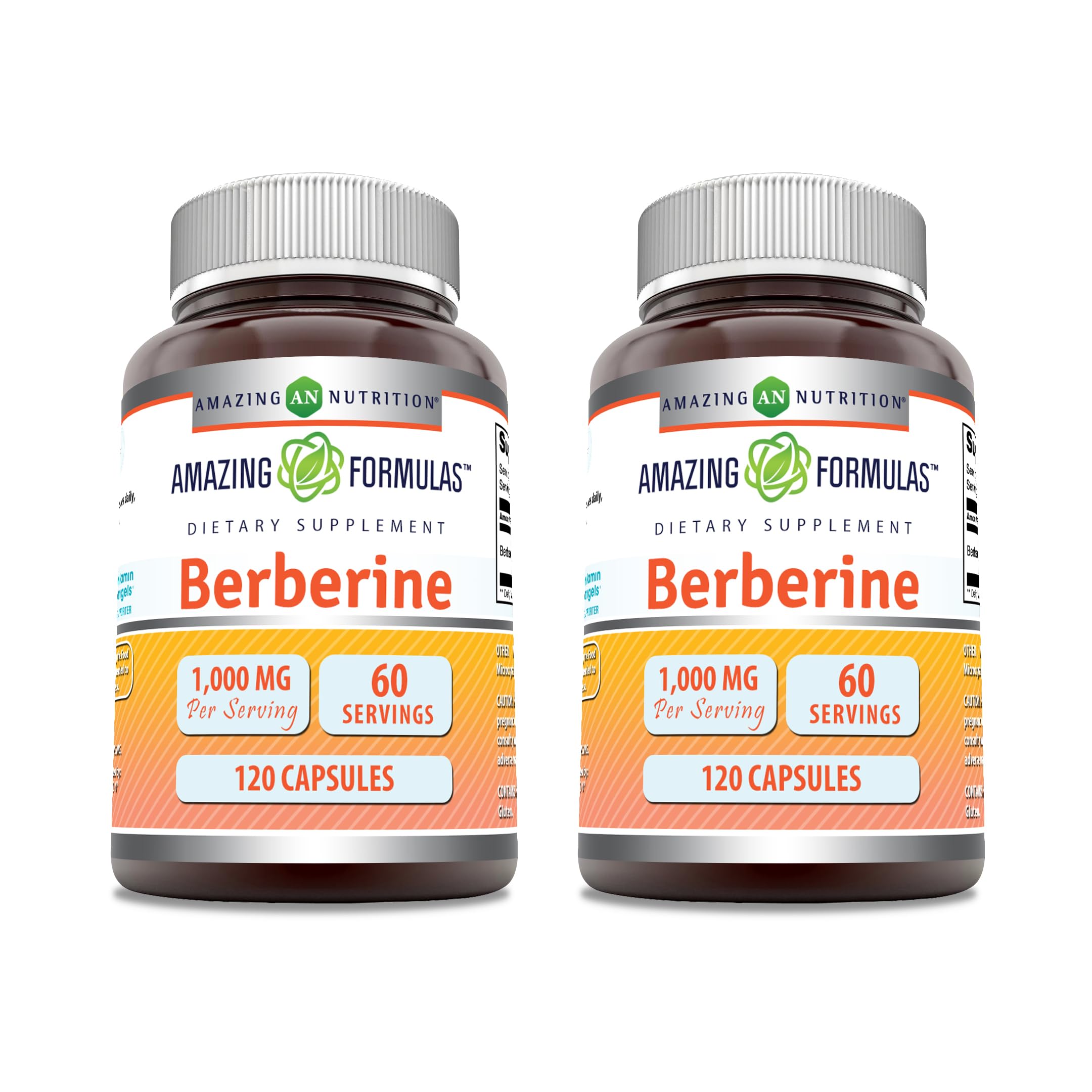 Amazing Formulas Berberine 1000mg: capsules faciles à prendre pour soutenir un mode de vie actif.