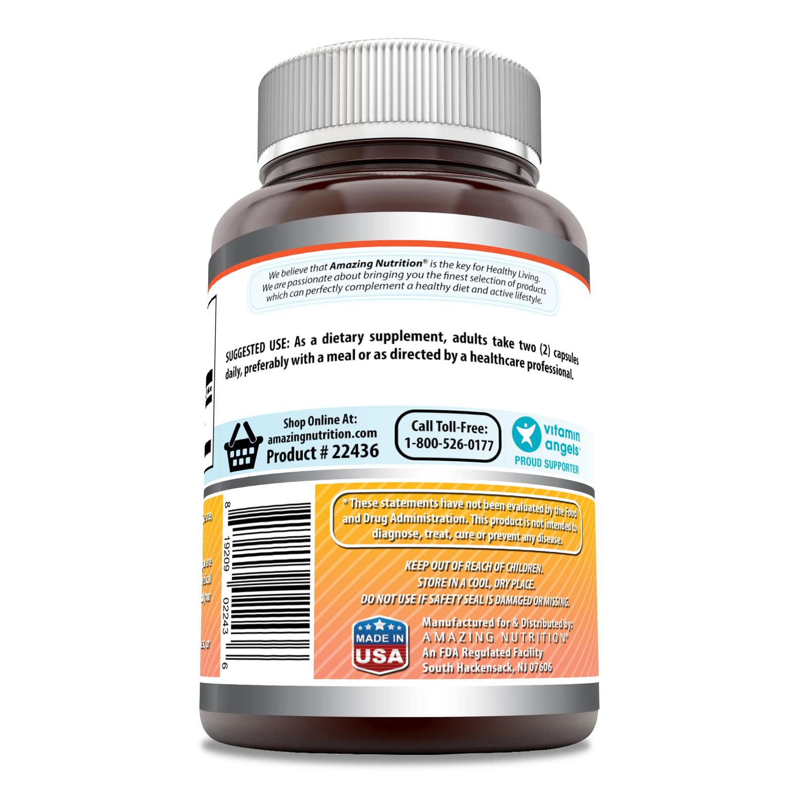 Berberine 1000 mg d Amazing Nutrition – gélules pratiques pour une routine quotidienne